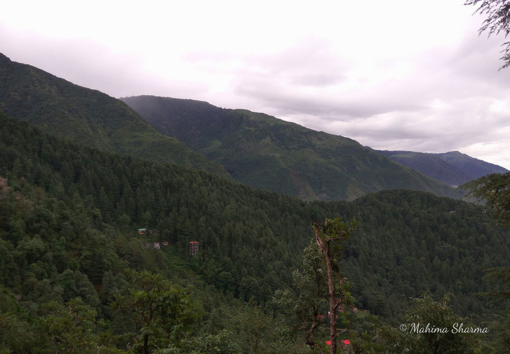 Hill view around Dharmakot